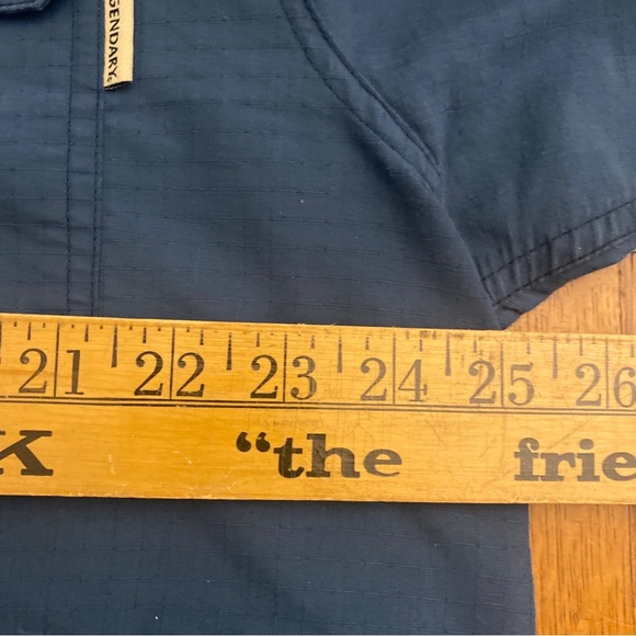 Legendary Whitetails Men's XL Blue Long Sleeve Button Up Shirt Camo Flip Cuff. - Picture 10 of 13